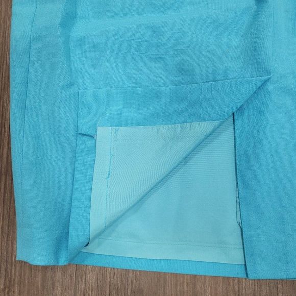 Vintage Braemar Petites matching skirt and blazer suit linen like XL - Picture 12 of 16